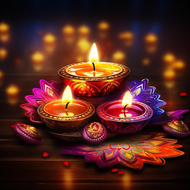 Fundo feliz de Diwali