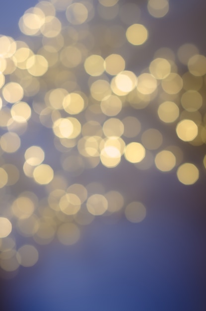 Fundo festivo com luzes de bokeh. Natal e ano novo