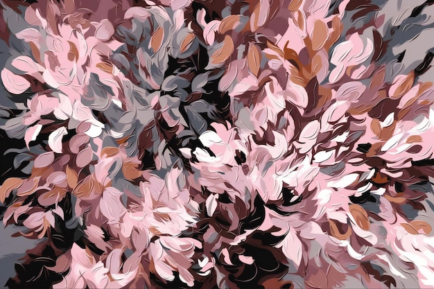 Fundo floral abstrato com pétalas de rosa de uma árvore de magnólia