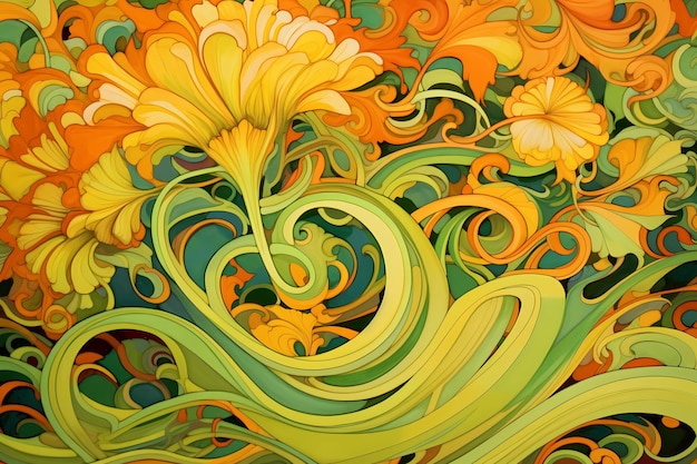 fundo floral abstrato