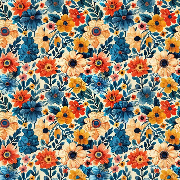 fundo floral caprichoso