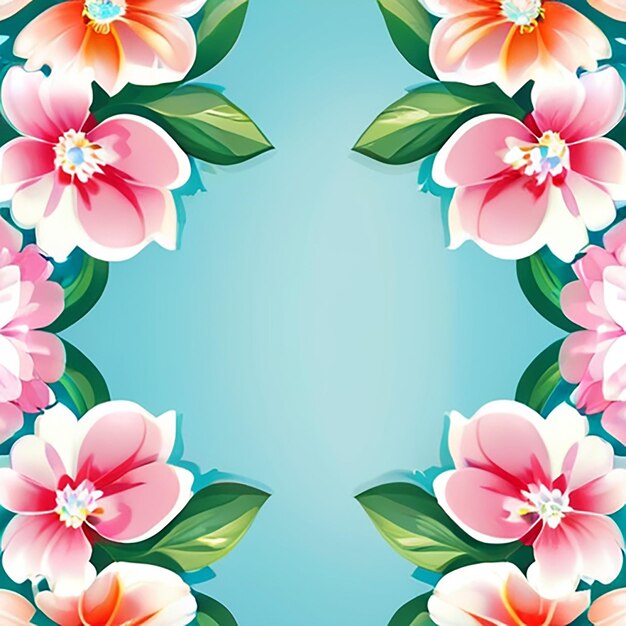 Fundo floral com IA generativa