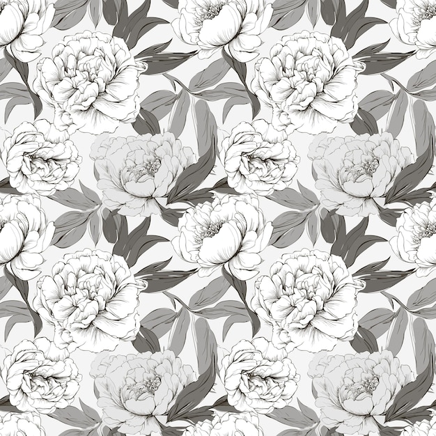 Fundo floral perfeito com flores de peônia geradas por IAx9