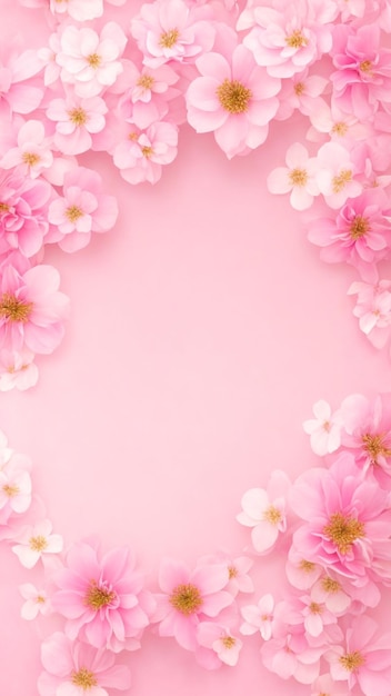 Fundo floral rosa