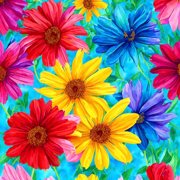 Fundo flores coloridas