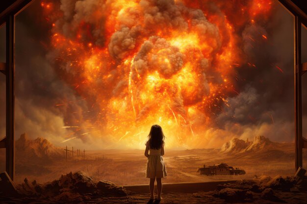 Foto fundo fogo apocalipse explosão ilustração quente nuvem perigo vermelho armageddon fundo do céu