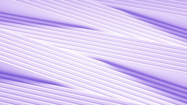 Fundo fosco com estampa tridimensional, ondas e listras. Ilustração 3D, renderização em 3D.