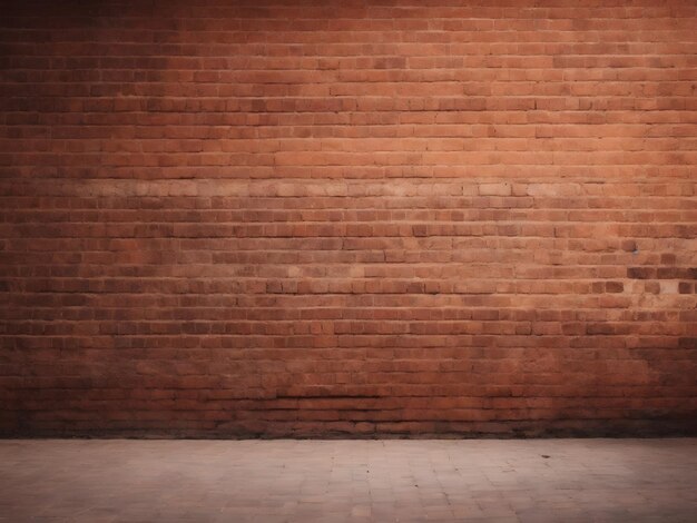 Foto fundo foto chão antiga muralha de tijolos vermelhos alvenaria