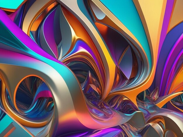 Foto fundo fractal abstrato