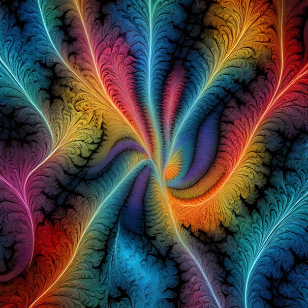 Fundo fractal abstrato