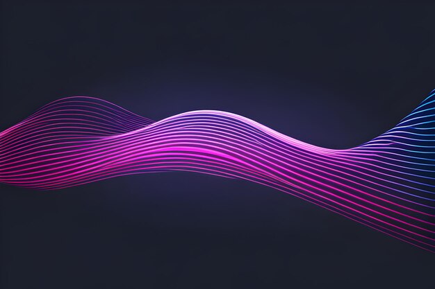 fundo futurista abstrato com ouro rosa azul brilhante néon movendo linhas de onda de alta velocidade
