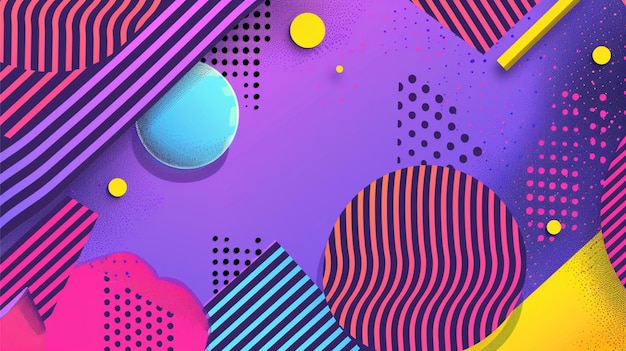 Fundo geométrico abstrato com formas coloridas Ilustração vetorial Eps10