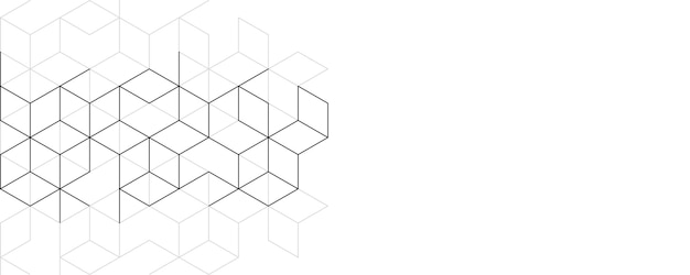 Fundo geométrico abstrato com padrão de forma poligonal de blocos isométricos