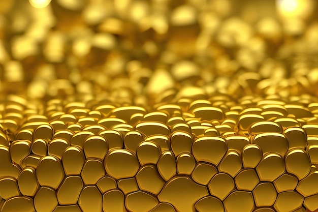 Fundo geométrico ouro ai render