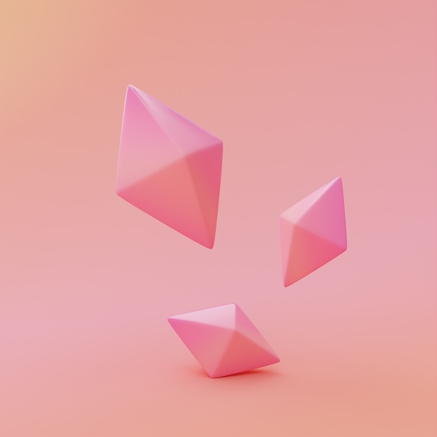 Foto fundo gradiente de diamantes rosa
