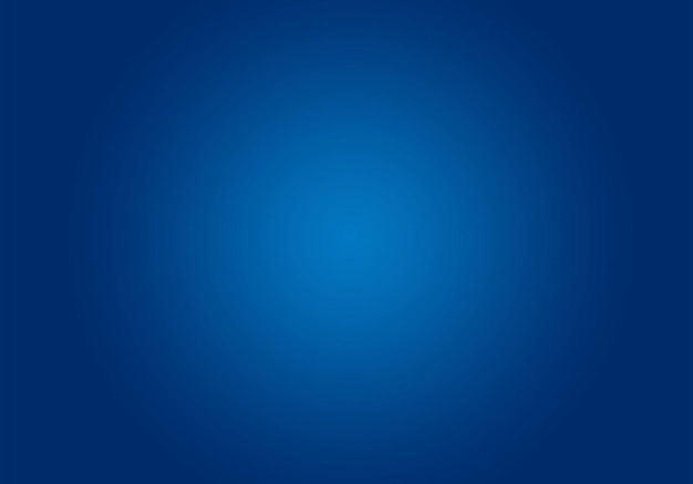 Fundo gradiente de luxo abstrato azul escuro liso com banner de estúdio vinheta preta