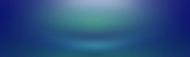 Fundo gradiente de luxo abstrato azul escuro liso com banner de estúdio vinheta preta