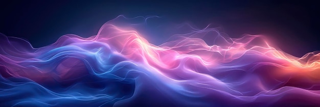 Fundo gradiente granulado abstrato azul roxo onda de cor para banner HD