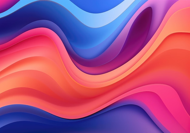 Fundo gradiente ondulado colorido abstrato cor suave