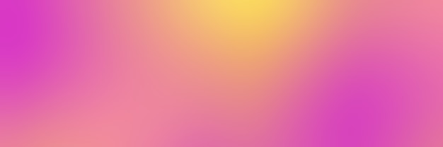 Fundo gradiente suave com cores rosa e amarelas, formato de banner.