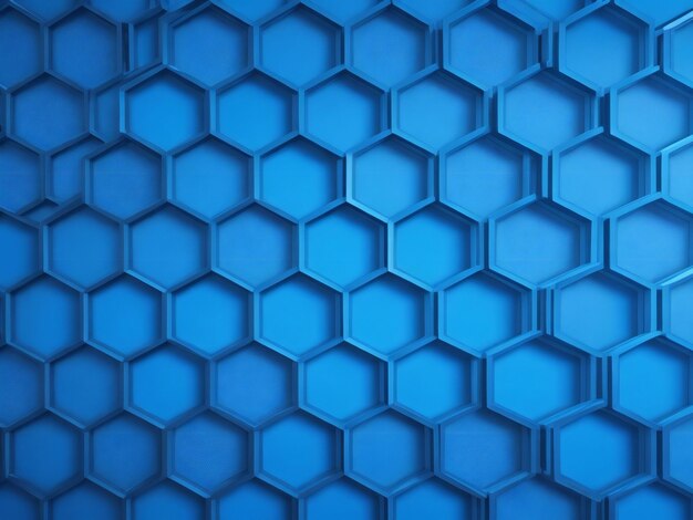 Foto fundo hexagonal azul com muitos hexágonos