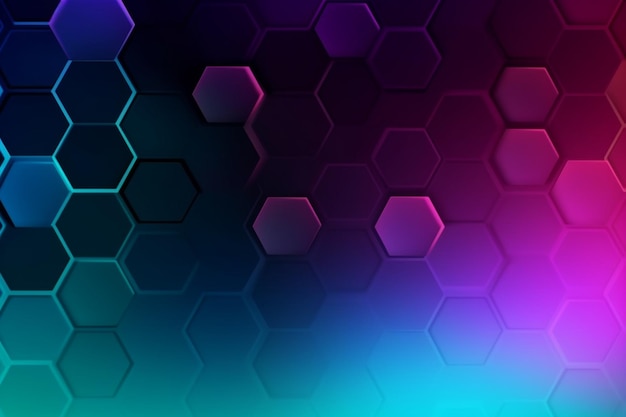 Fundo hexagonal em gradiente