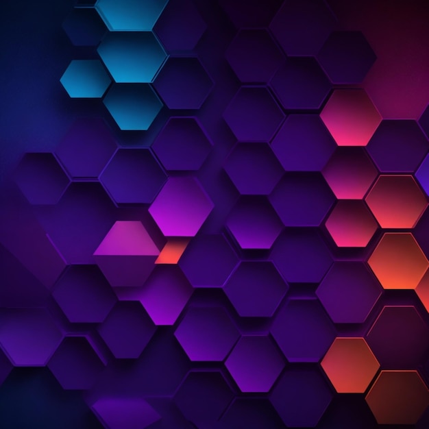 Foto fundo hexagonal