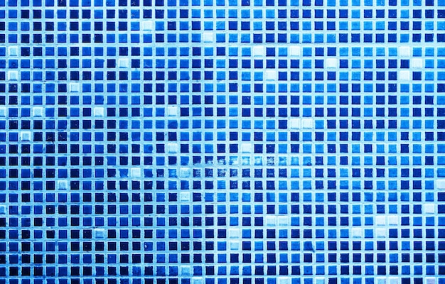 Fundo horizontal com textura de parede em azulejo azul HD