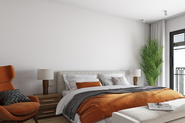 fundo interior no quarto