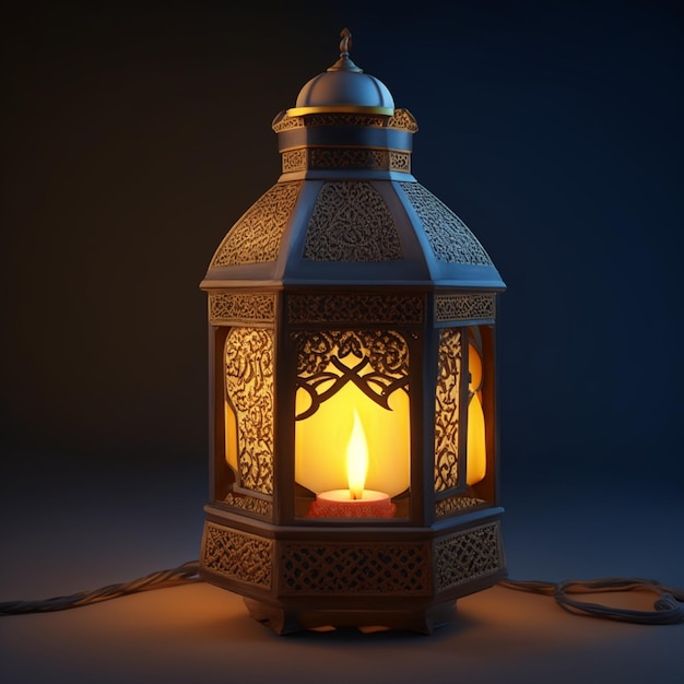 Fundo islâmico da celebração de Ramadan Kareem da lanterna