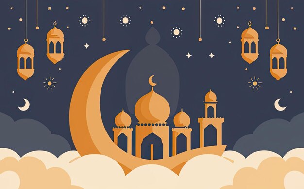 Foto fundo islâmico para ramadan kareem bonito