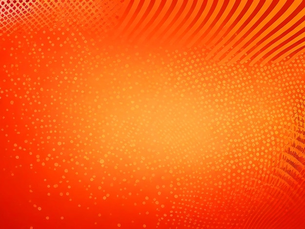 Fundo laranja abstrato com linhas e efeito de meio-tom