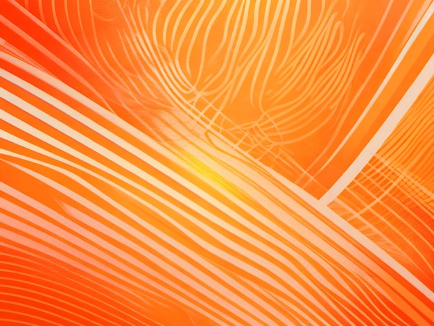 Fundo laranja abstrato com linhas e efeito de meio-tom