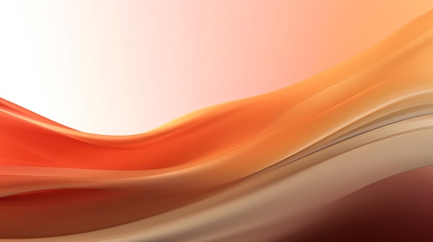 Fundo laranja e marrom com uma onda laranja clara