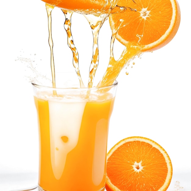 Fundo laranja splash gerado Ai