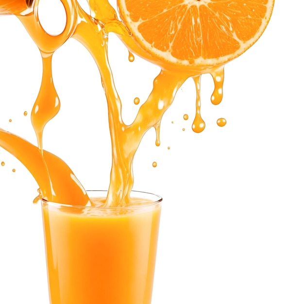 Fundo laranja splash gerado Ai