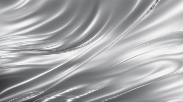 fundo metálico abstrato com algumas linhas suaves Closeup de tecido de cetim de seda branco ondulado