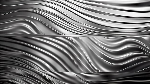 Foto fundo metálico abstrato com linhas onduladas ia generativa