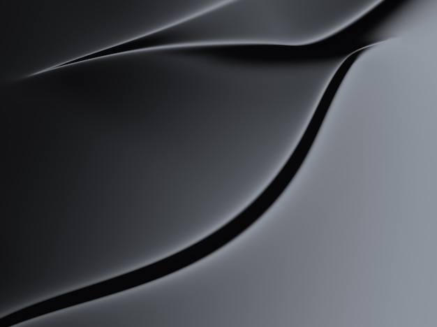 Fundo metálico preto elegante com três linhas