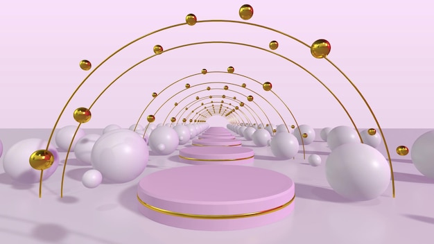 Fundo minimalista geométrico pastel