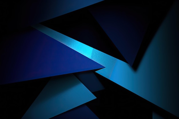 Fundo moderno de formas geométricas azuis escuras para design Banner web futurista moderno