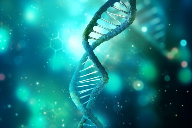 Fundo molecular científico do DNA genes biologia espiral