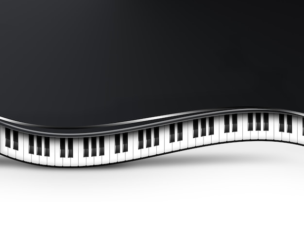 Fundo musical com teclas de piano