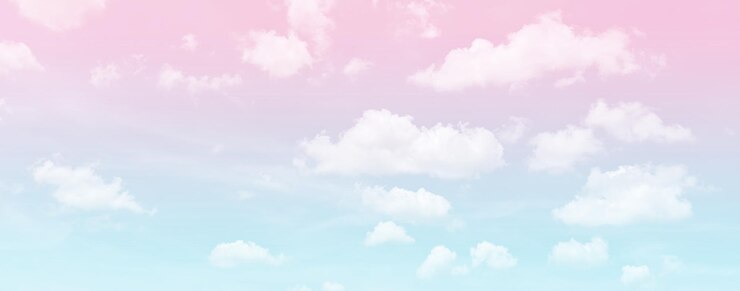 Foto fundo nublado suave abstrato com fundo panorâmico de gradiente de cor pastel