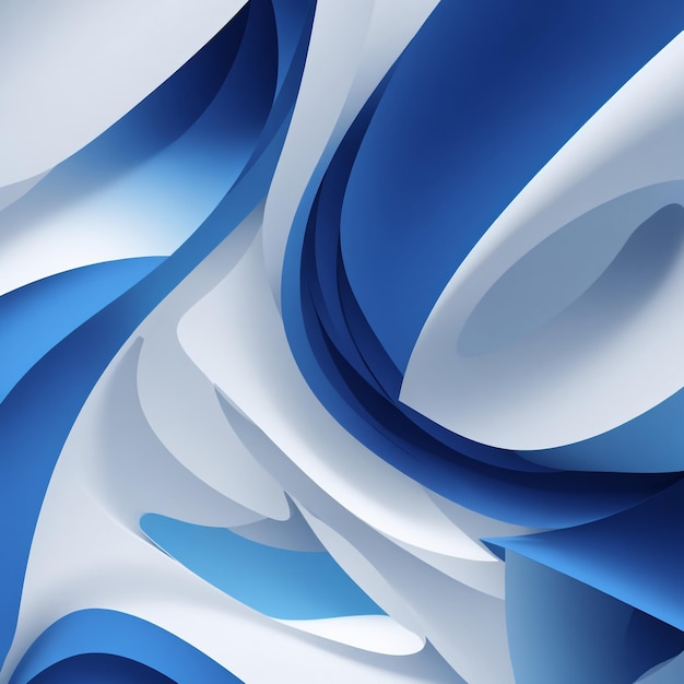 fundo ondulado abstrato branco e azul