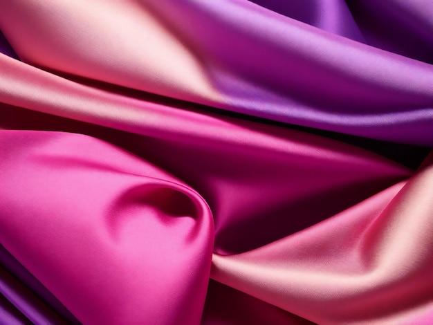 Fundo ondulado de tecido abstrato Textura de cortina têxtil de seda