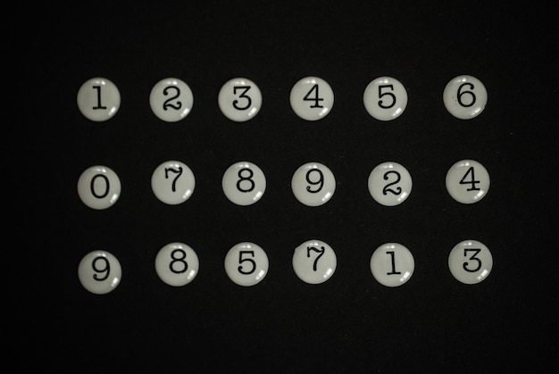 Fundo ou textura de números Conceito de dados financeiros Matemática Bancário ou moeda