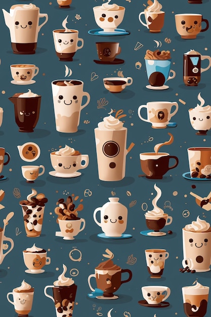 Fundo padrão de café