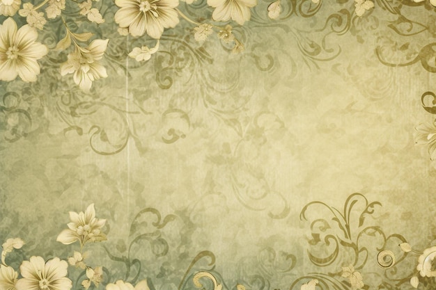 Fundo padrão floral vintage