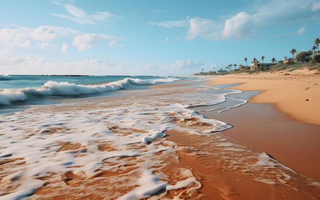 Fundo panorâmico do mar oceano